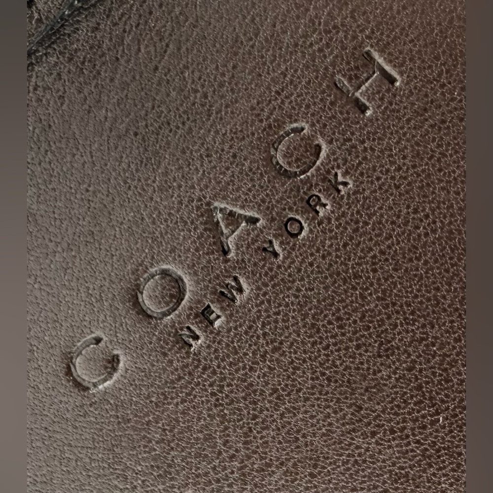 Vintage Coach Bellini 9139 Brown Glove Leather Crossbody Bag Y2K USA Made - Picture 9 of 15